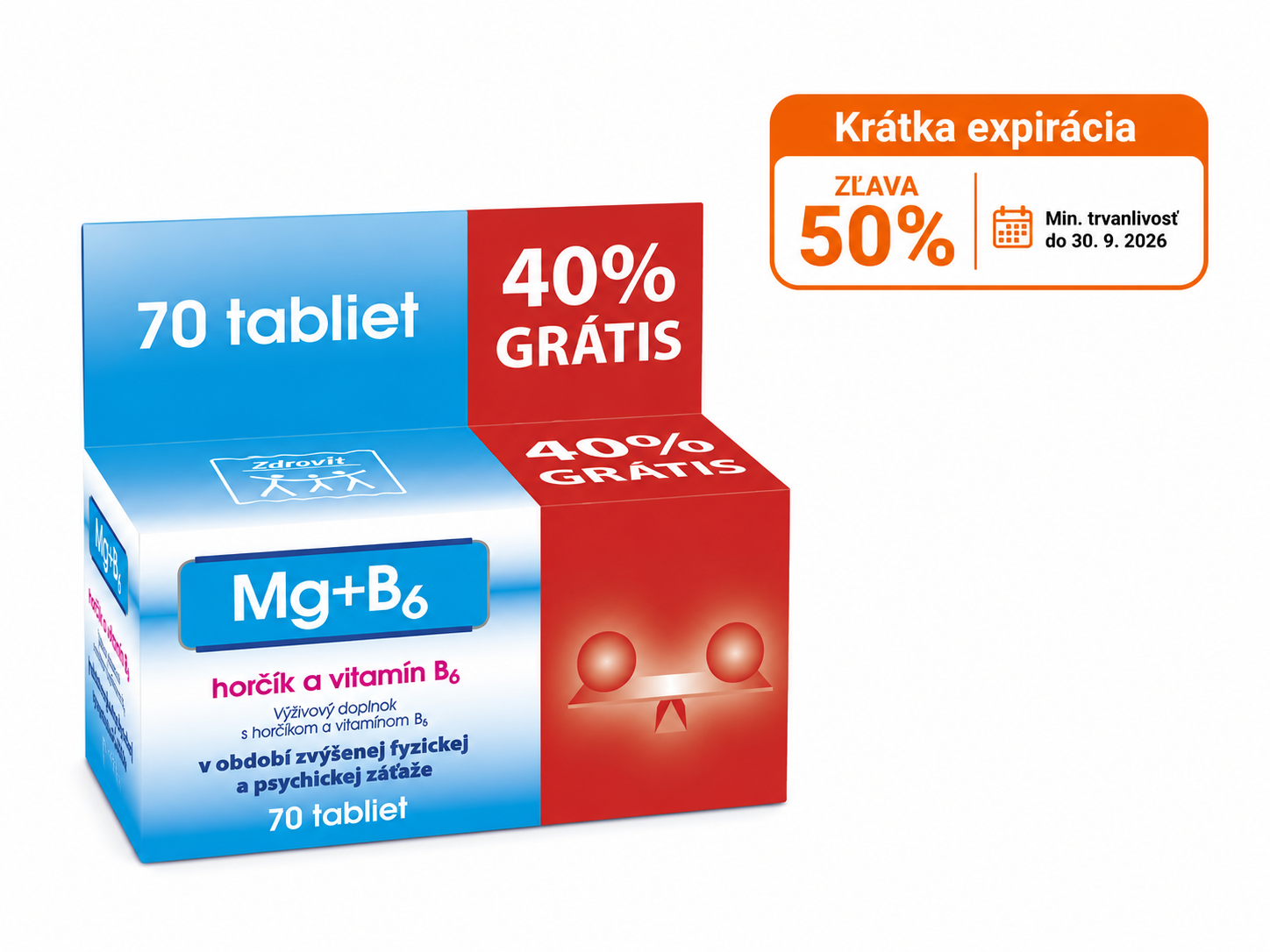 MG + B6 + 40 % grátis